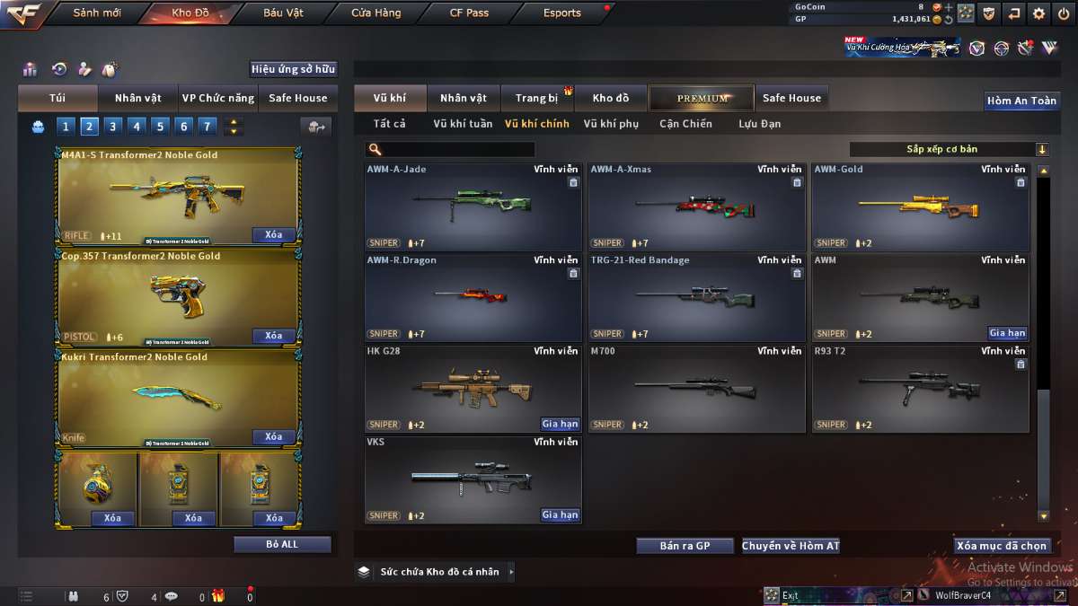 shop acc cf uy tin gia re